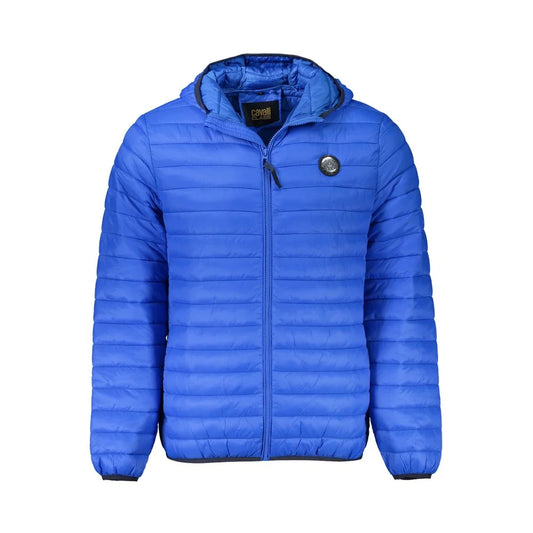Cavalli Class Blue Polyamide Shell Jacket