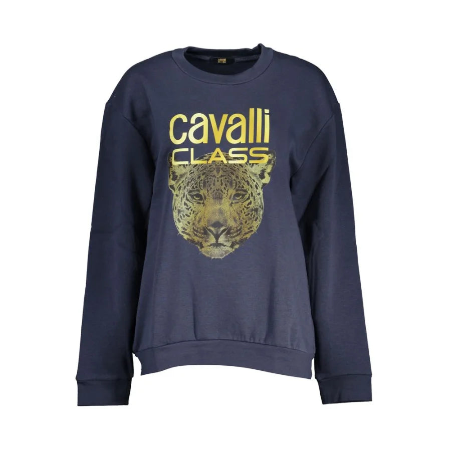Cavalli Class Blue Polyester Women Sweatshirt