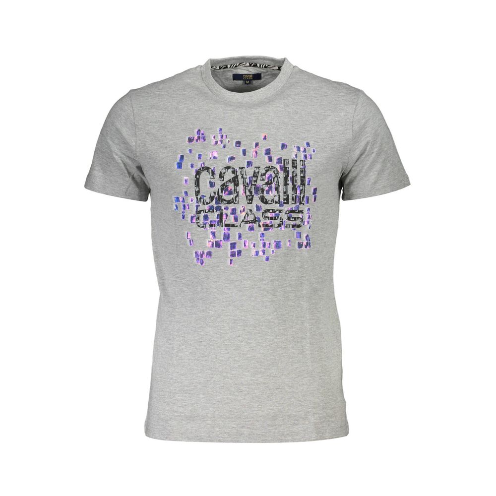 Cavalli Class Brown Cotton Men T-shirt