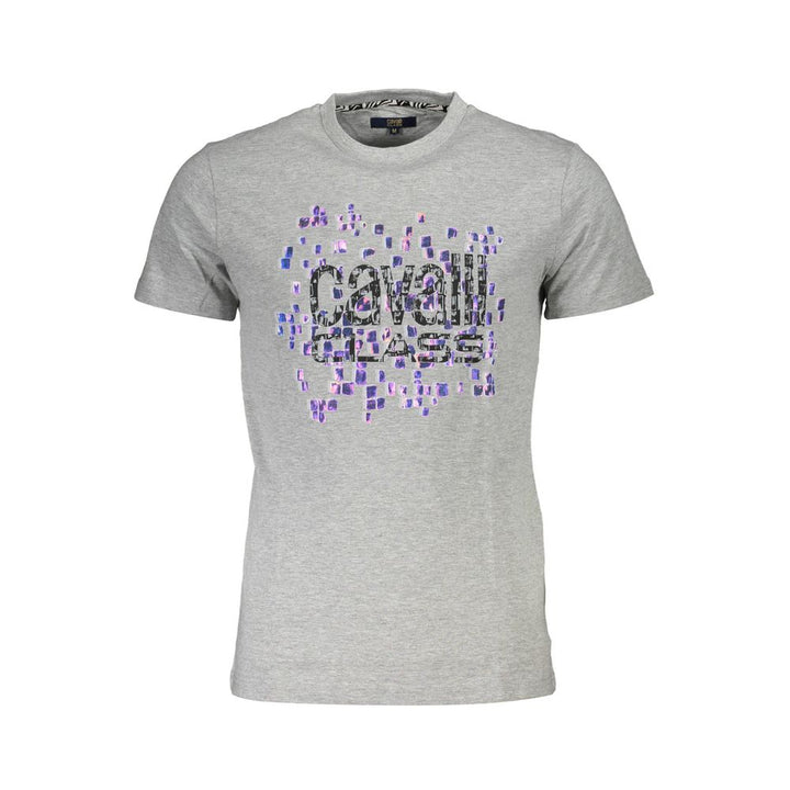Cavalli Class Brown Cotton Men T-shirt
