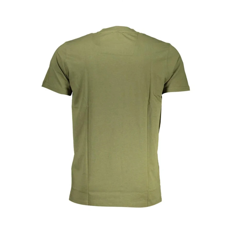 Cavalli Class Green Cotton Men T-Shirt