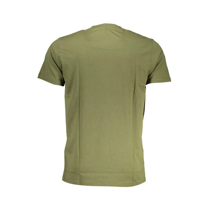 Cavalli Class Green Cotton Men T-Shirt