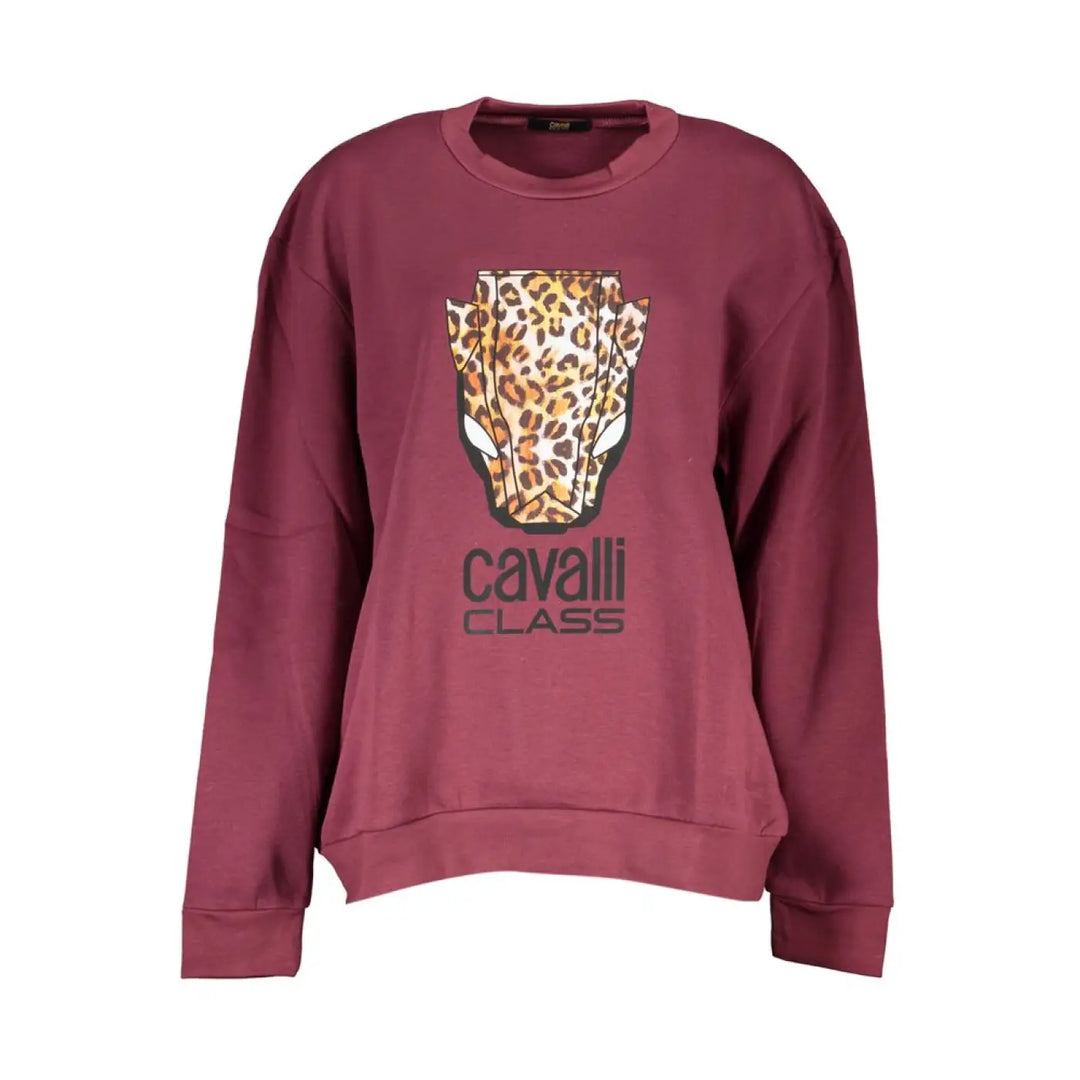 Cavalli Class Grey Polyester Men’s Sweatshirt