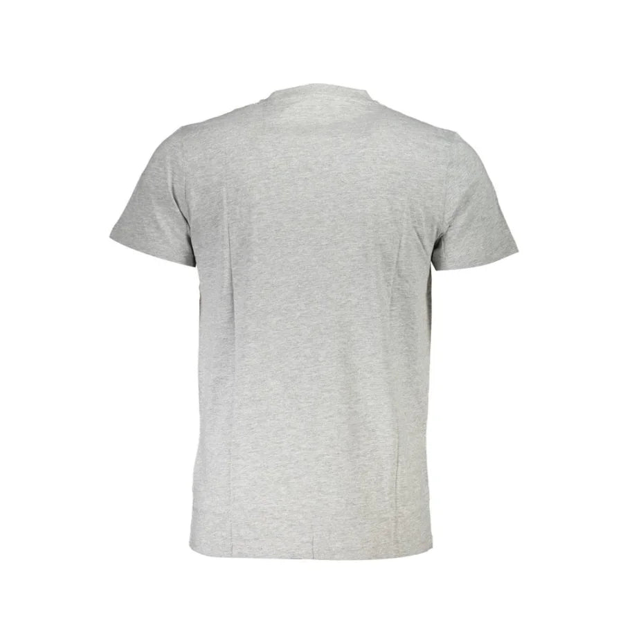 Cavalli Class Grigio Cotton Men T-Shirt
