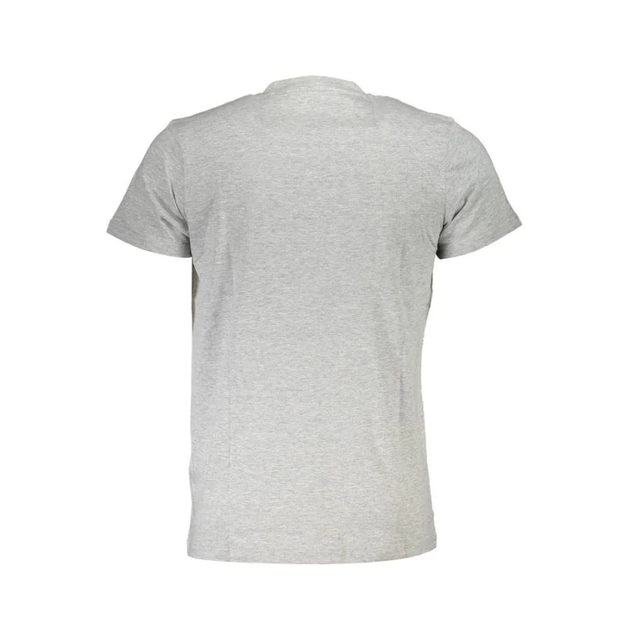 Cavalli Class Grigio Cotton Men T-Shirt