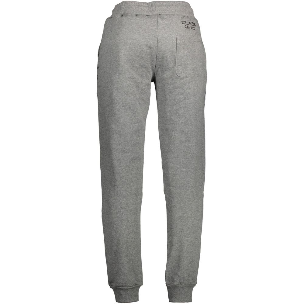Cavalli Class Grigio Cotton Men’s Sports Trouser