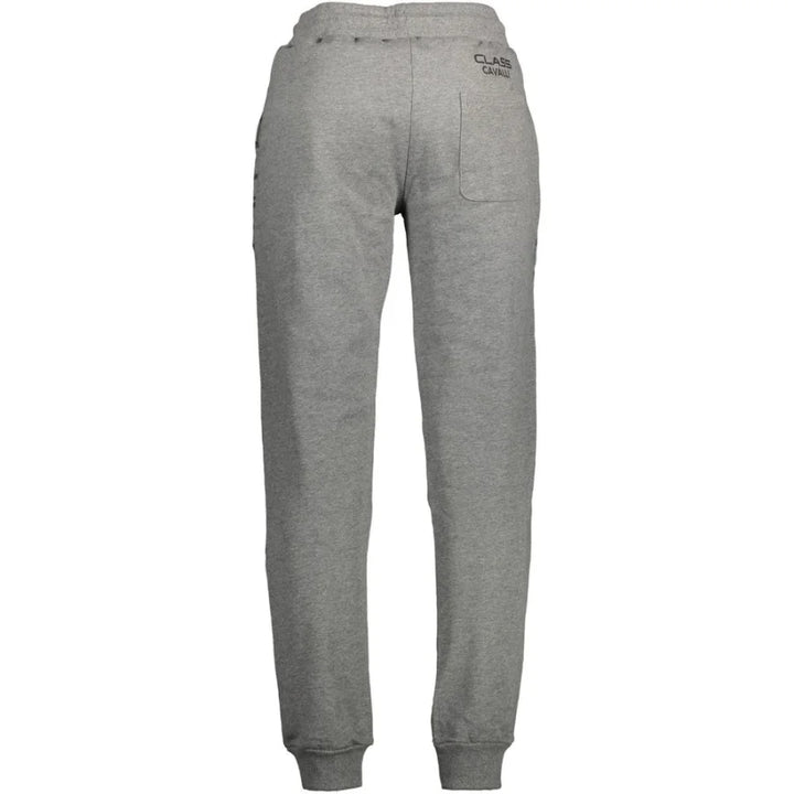 Cavalli Class Grigio Cotton Men’s Sports Trouser