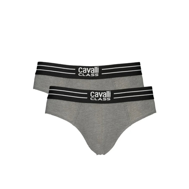 Cavalli Class Grigio Cotton Men’s Underwear