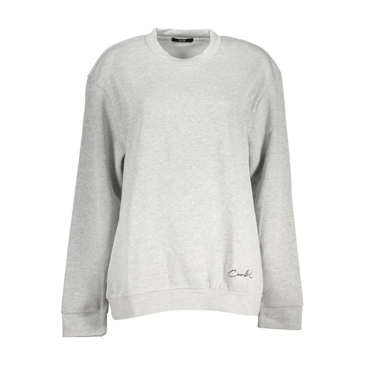Cavalli Class Grigio Polyester Women Sweatshirt
