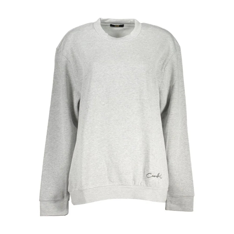 Cavalli Class Grigio Polyester Women Sweatshirt