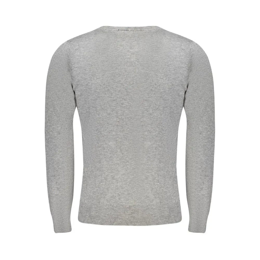 Cavalli Class Grigio Viscosa Men’s Sweater