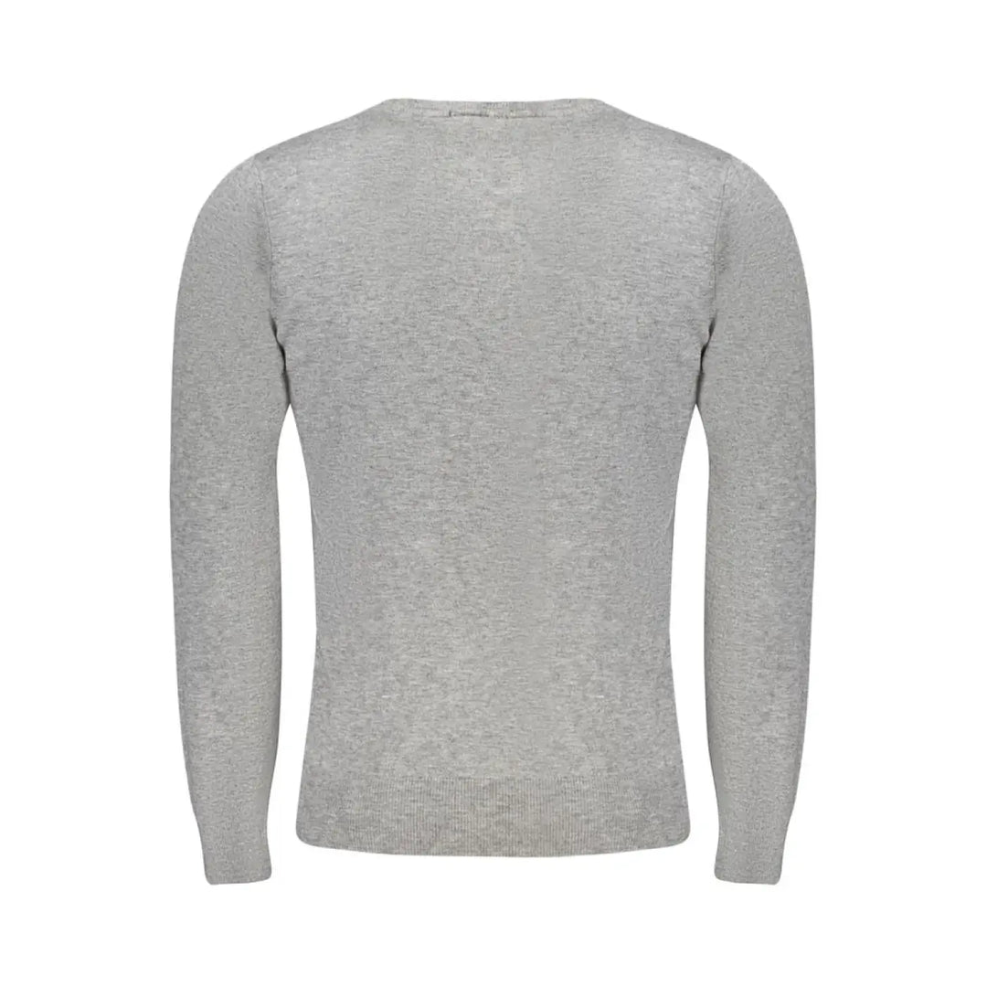 Cavalli Class Grigio Viscosa Men’s Sweater