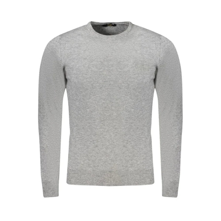 Cavalli Class Grigio Viscosa Men’s Sweater