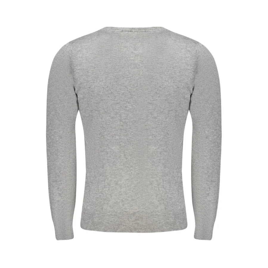 Cavalli Class Grigio Viscosa Men’s Sweater