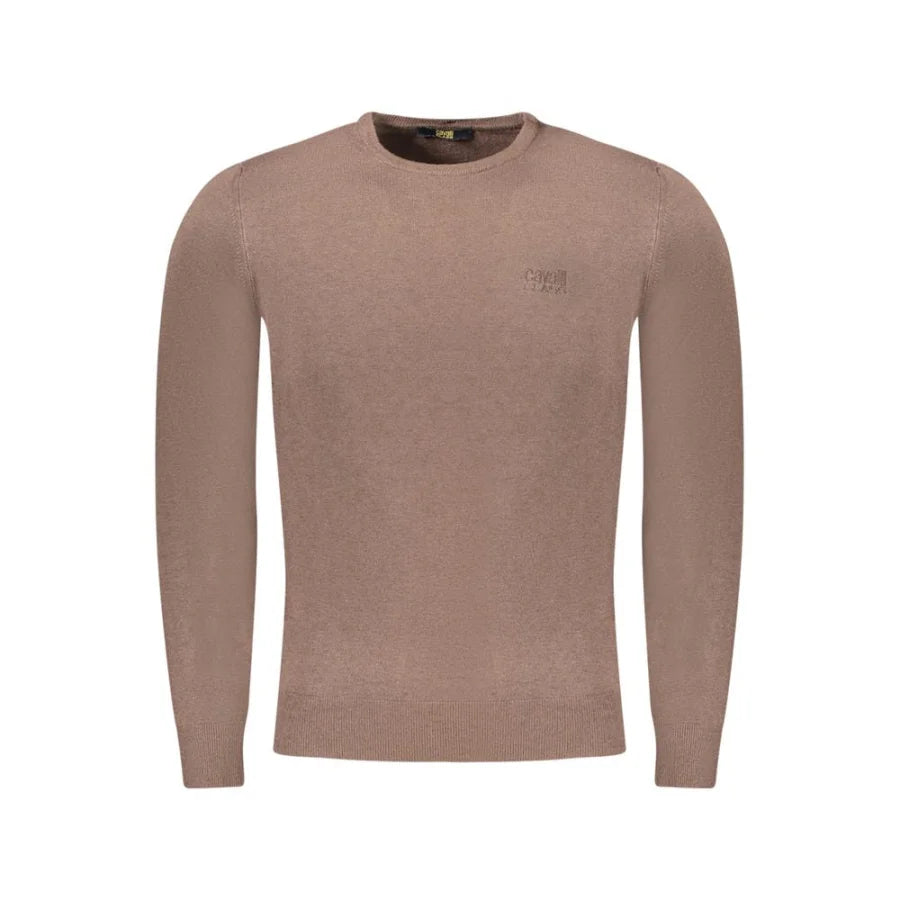Cavalli Class Marrone Viscose Men’s Sweater