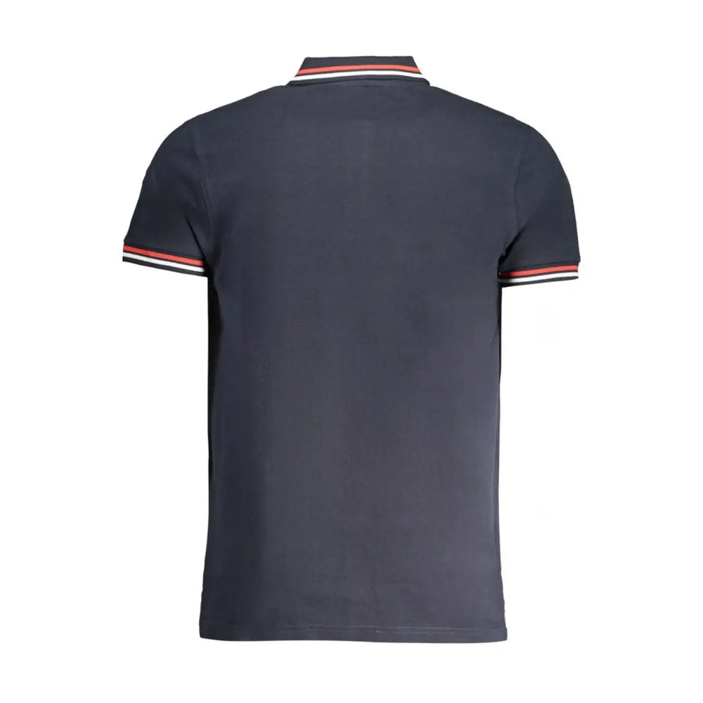 Cavalli Class Navy Cotton Men Polo Shirt