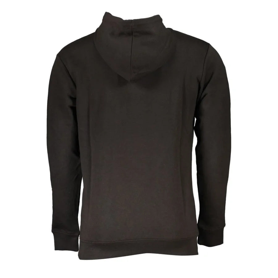 Cavalli Class ’Nero Cotton Men Hoodie’