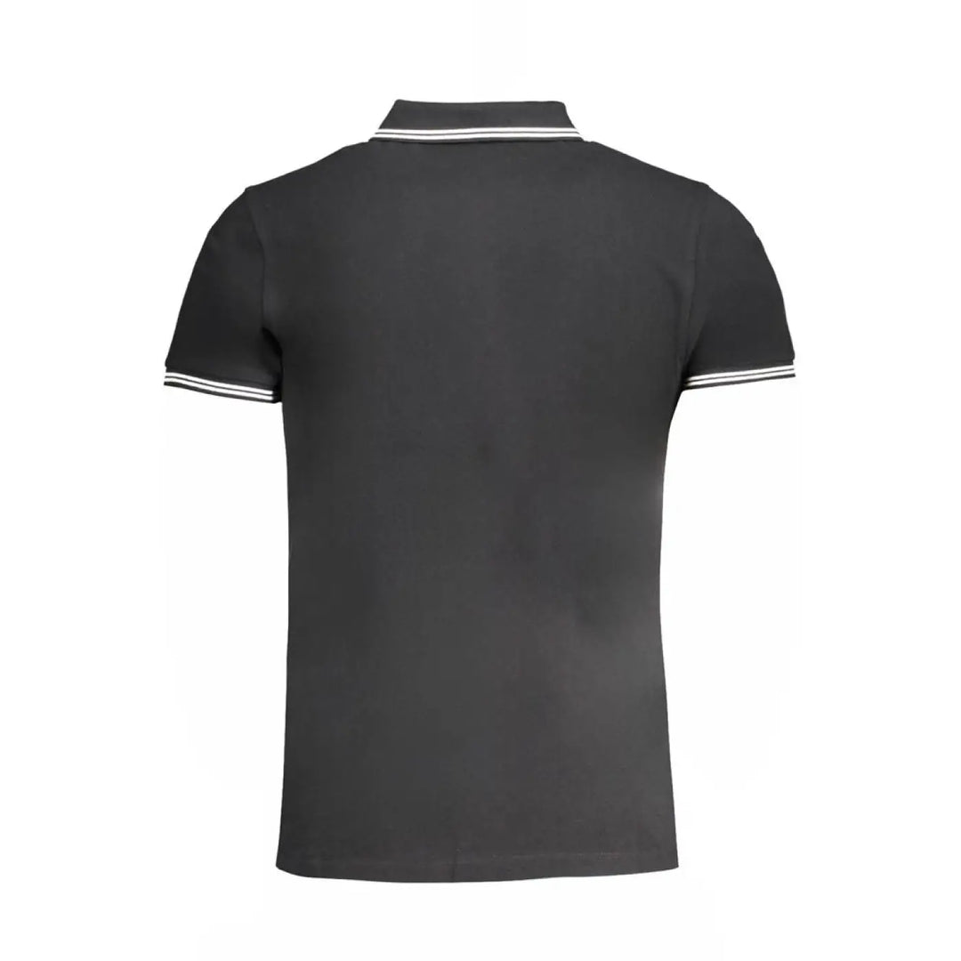 Cavalli Class Nero Cotton Men Polo