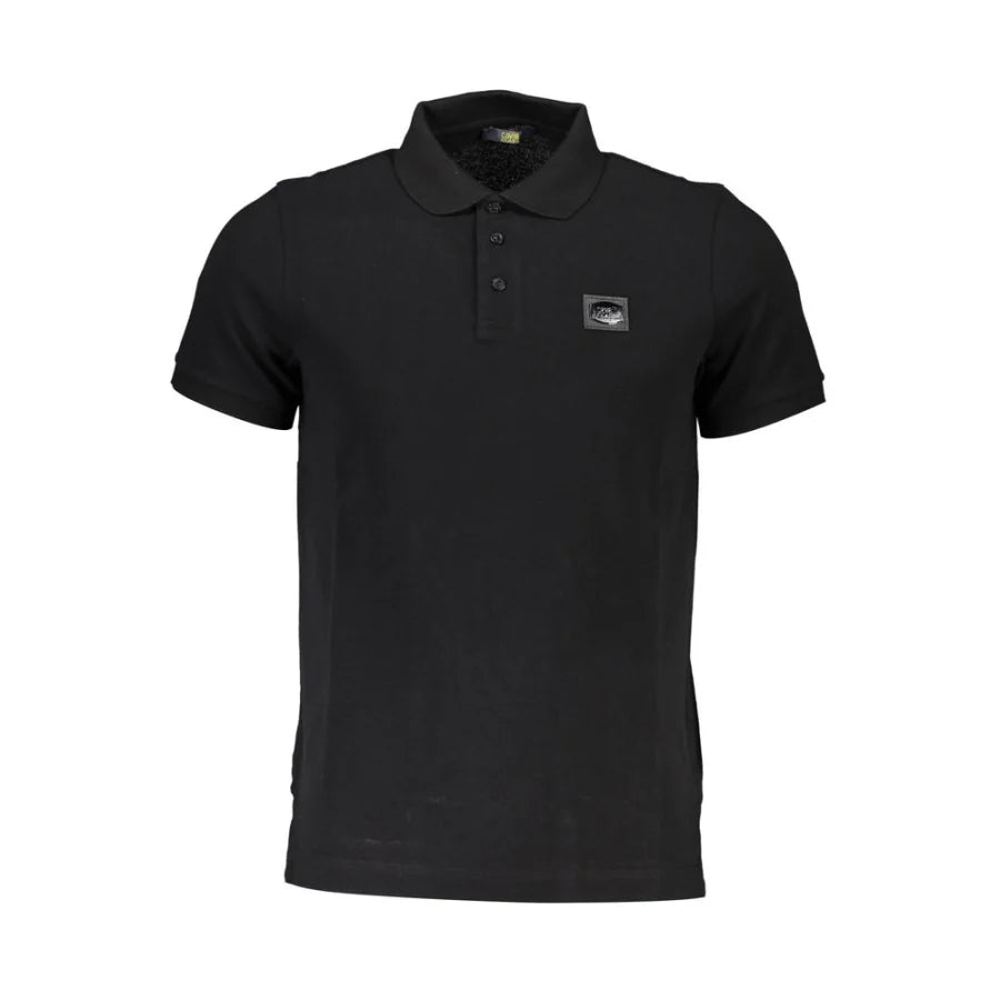 Cavalli Class Nero Cotton Men Polo