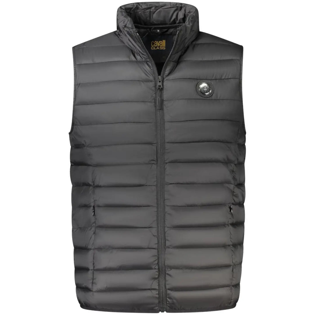 Cavalli Class Nero Polyester Mens Jacket