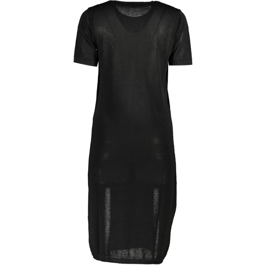 Cavalli Class Nero Viscosa Women Dress