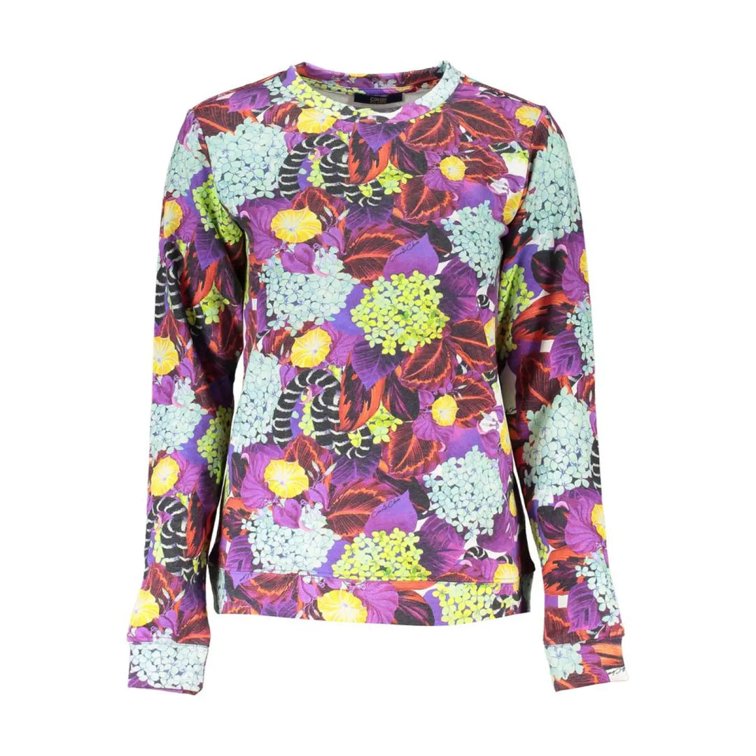 Cavalli Class Purple Cotton Women Sweater