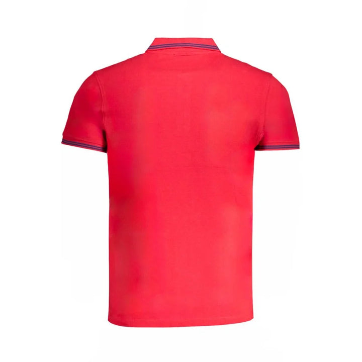 Cavalli Class Red Cotton Men Polo Shirt