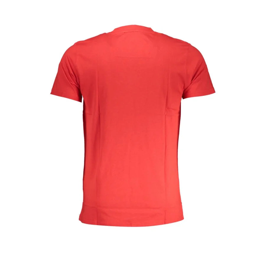 Cavalli Class Red Cotton Men T-Shirt