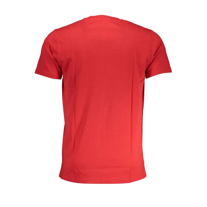 Cavalli Class Red Cotton Men T-Shirt