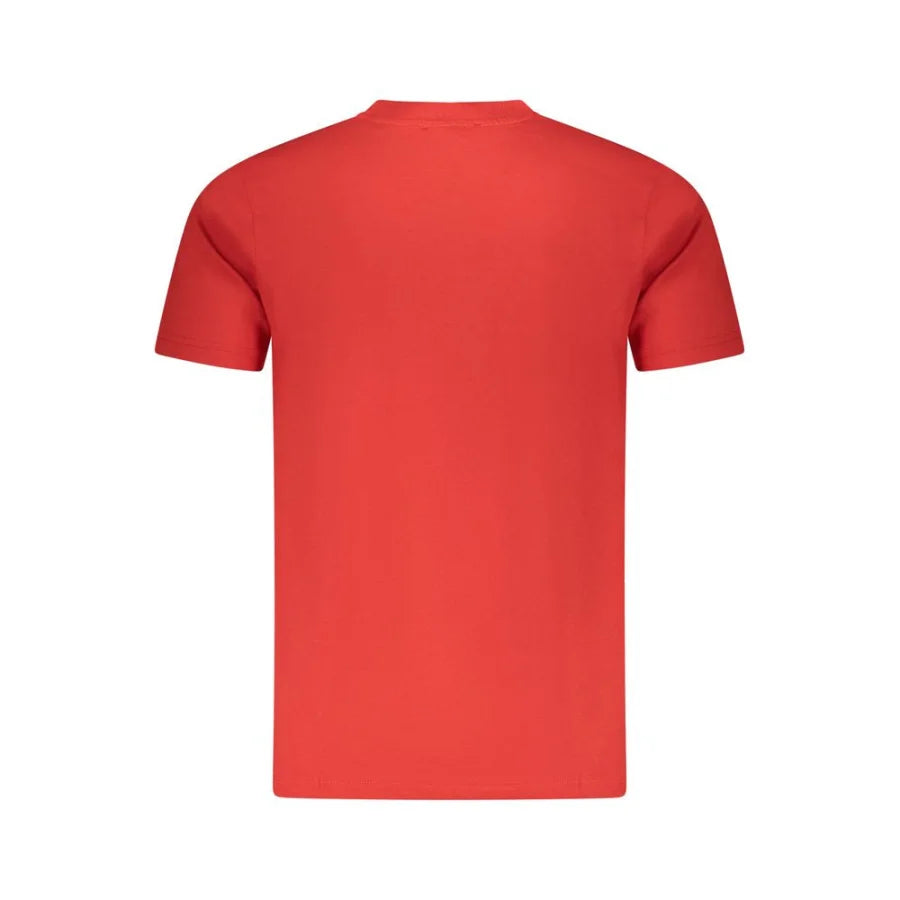 Cavalli Class Red Cotton Men T-Shirt