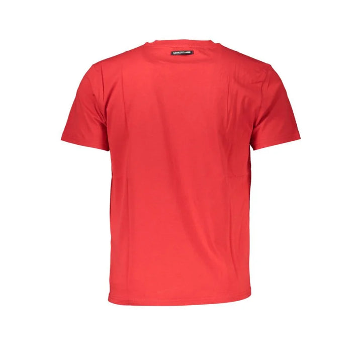 Cavalli Class Red Cotton Men’s T-Shirt