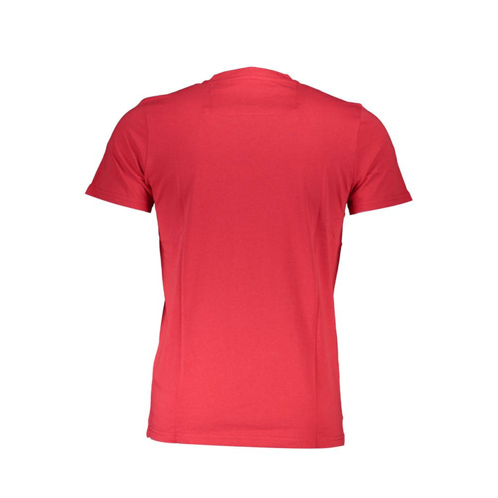 Cavalli Class Rosso Cotton Men T-shirt