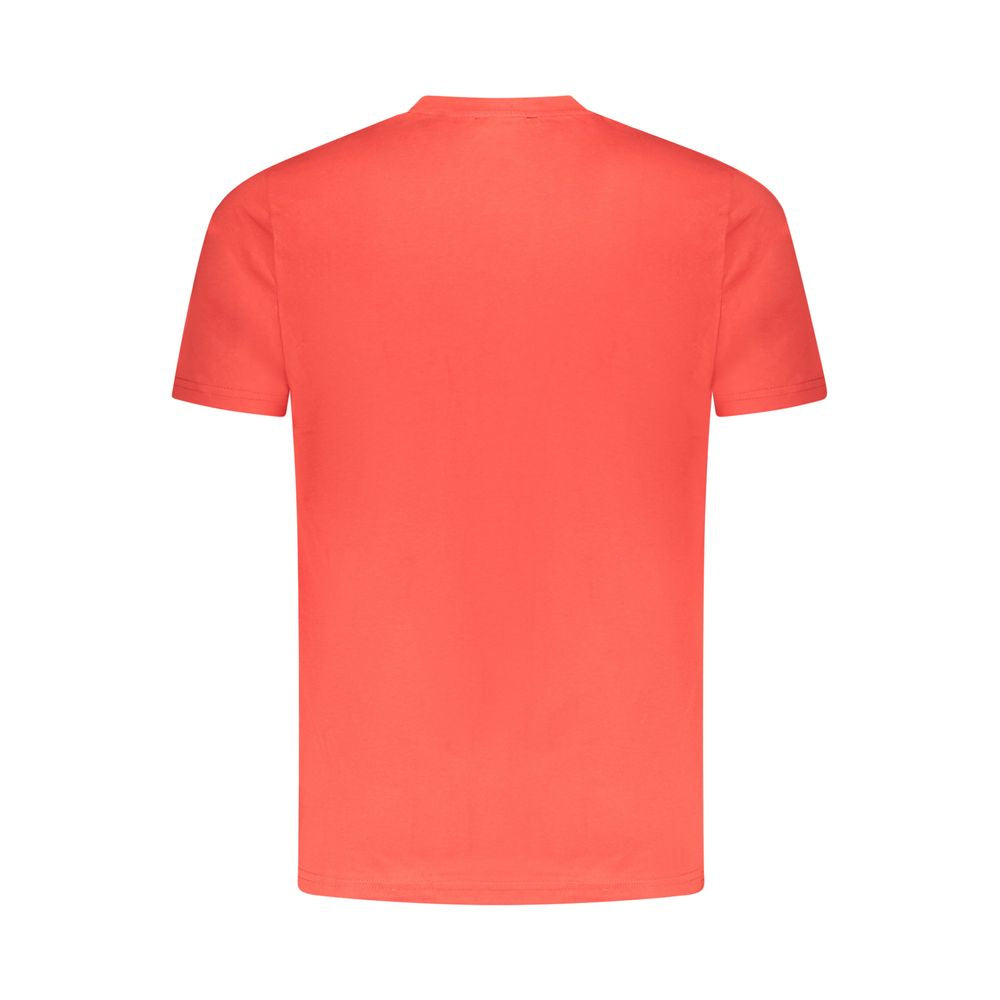 Cavalli Class Rosso Cotton Men T-shirt