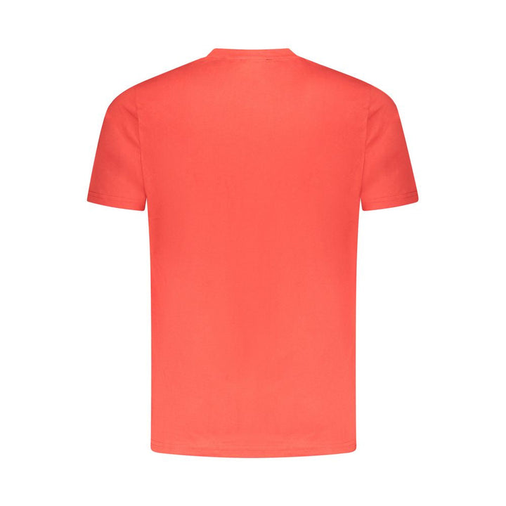 Cavalli Class Rosso Cotton Men T-shirt