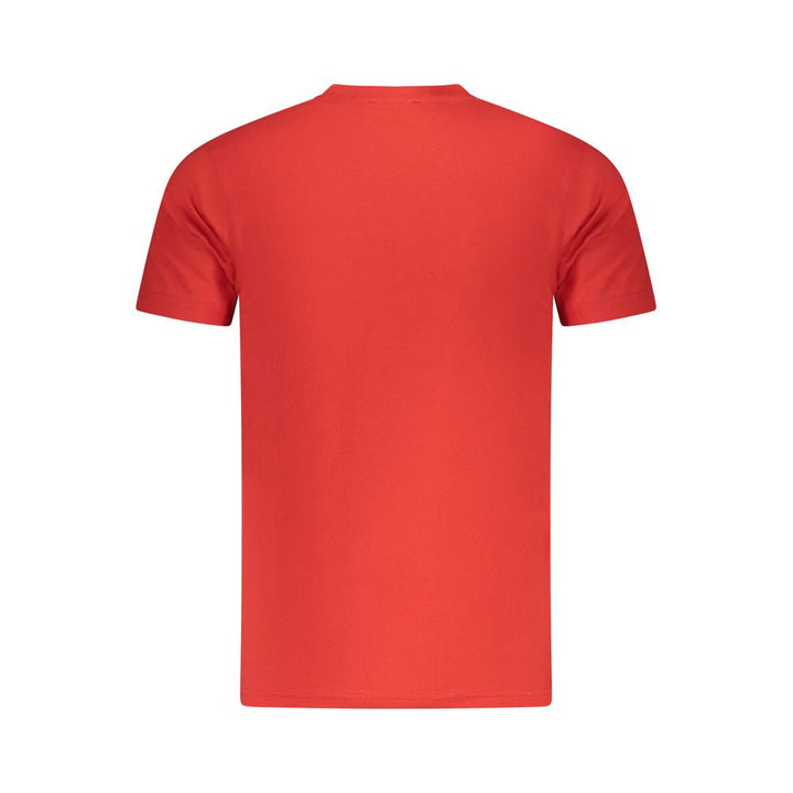 Cavalli Class Rosso Cotton Men T-shirt