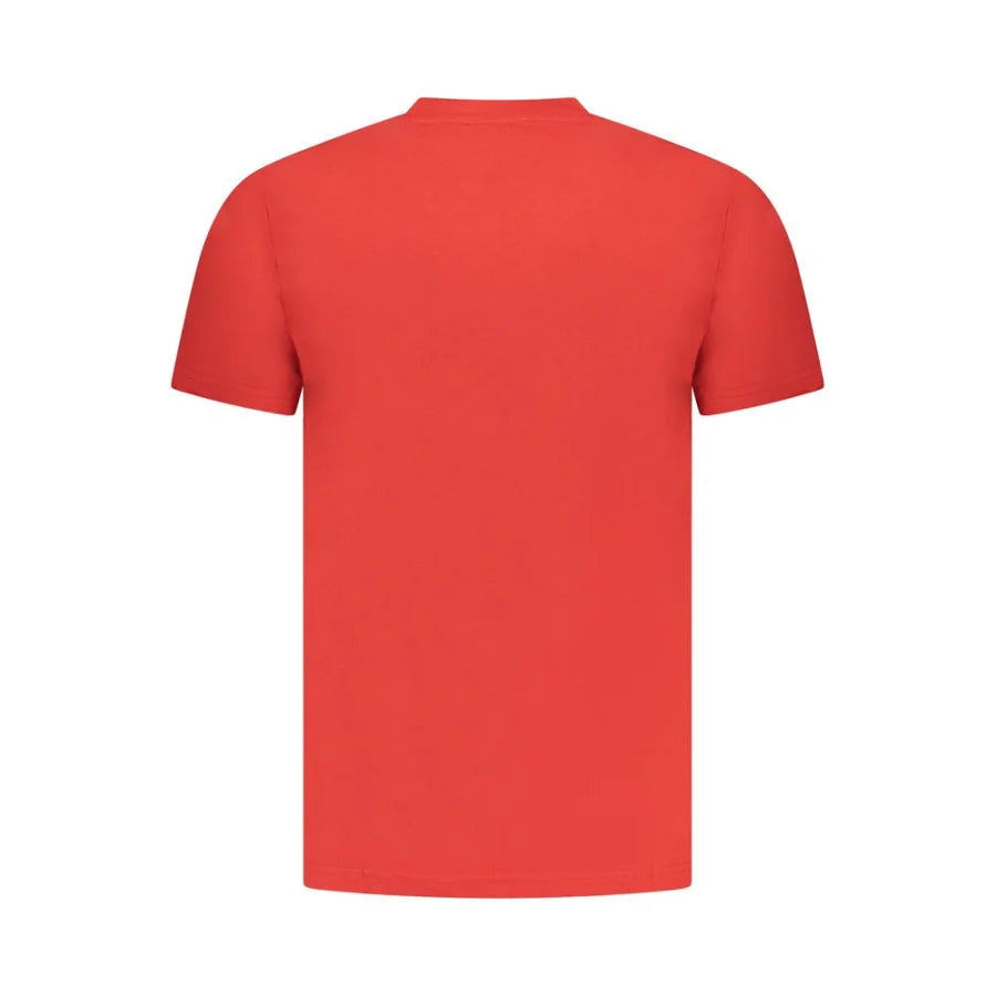 Cavalli Class Rosso Cotton Men T-Shirt