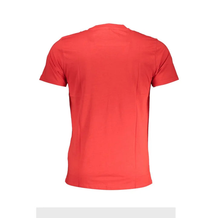 Cavalli Class Rosso Cotton Men T-Shirt