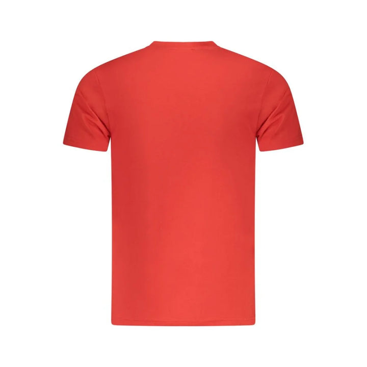 Cavalli Class Rosso Cotton Men T-Shirt