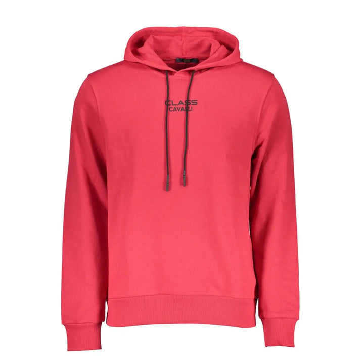 Cavalli Class Rosso Cotton Mens Sweatshirt
