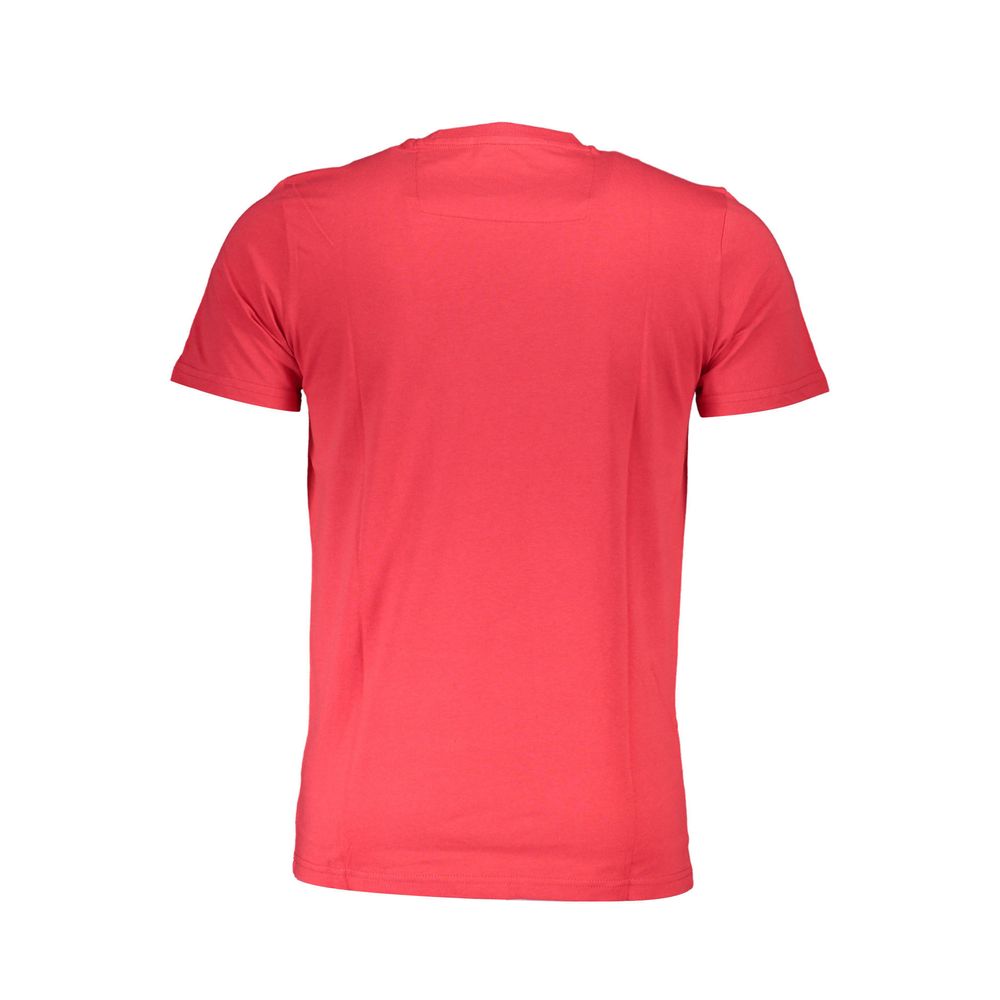 Cavalli Class Rosso Cotton Mens T-shirt