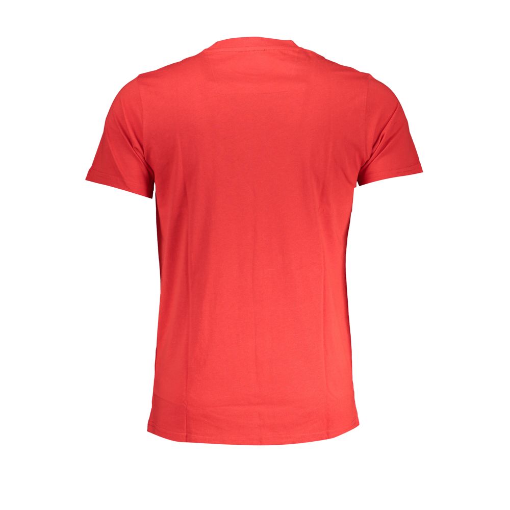 Cavalli Class Rosso Cotton Mens T-shirt