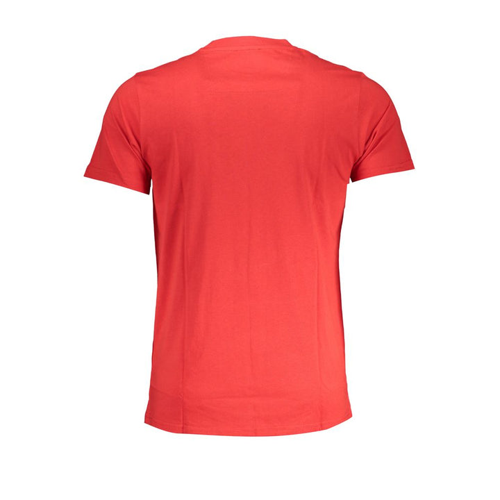 Cavalli Class Rosso Cotton Mens T-shirt