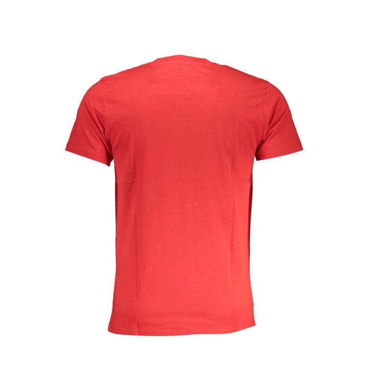 Cavalli Class Rosso Cotton Mens T-Shirt