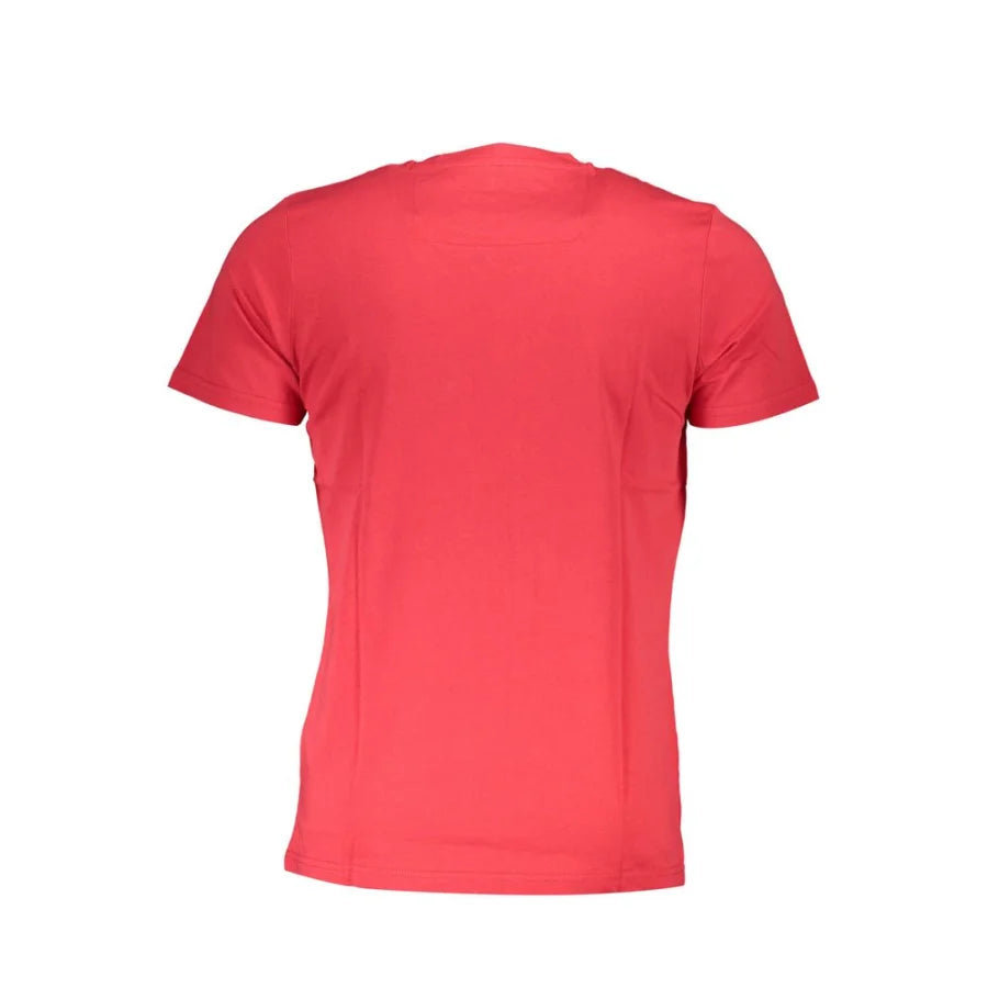 Cavalli Class Rosso Cotton Men’s T-Shirt