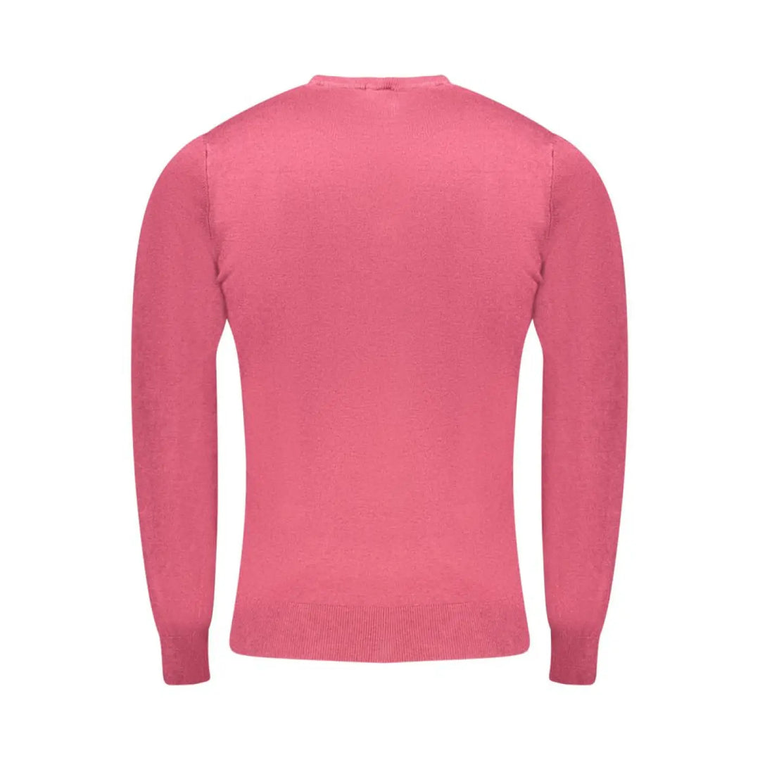 Cavalli Class Rosso Viscose Men Sweater