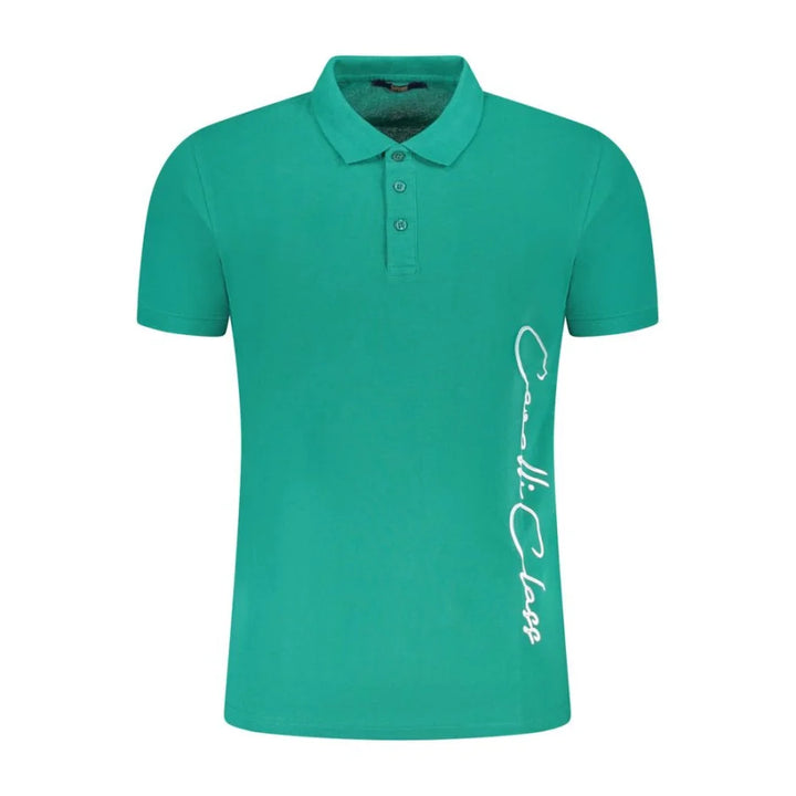 Cavalli Class Verde Cotton Men Polo
