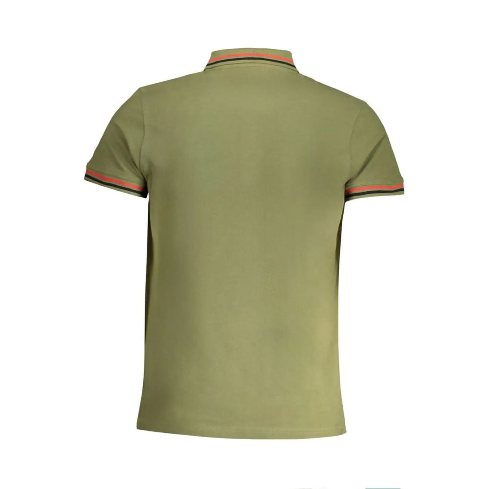 Cavalli Class Verde Cotton Men Polo Shirt