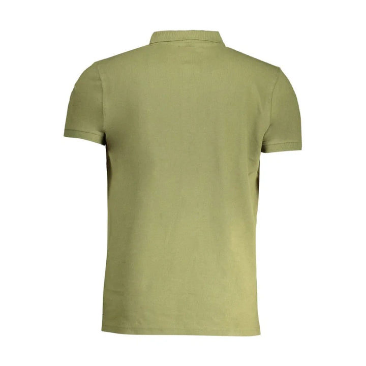 Cavalli Class Verde Cotton Men Polo Shirt