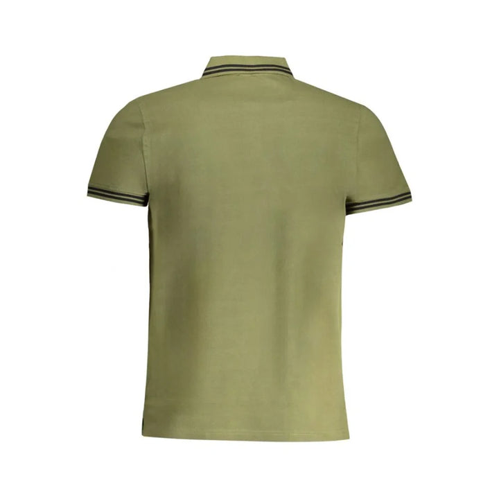 Cavalli Class Verde Cotton Men Polo Shirt