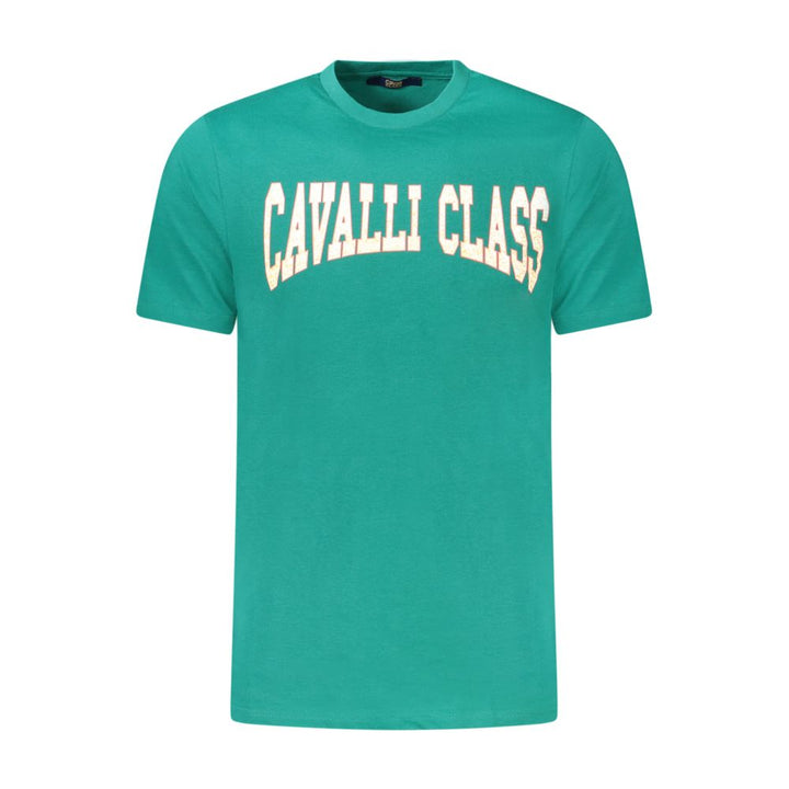 Cavalli Class Verde Cotton Men T-shirt